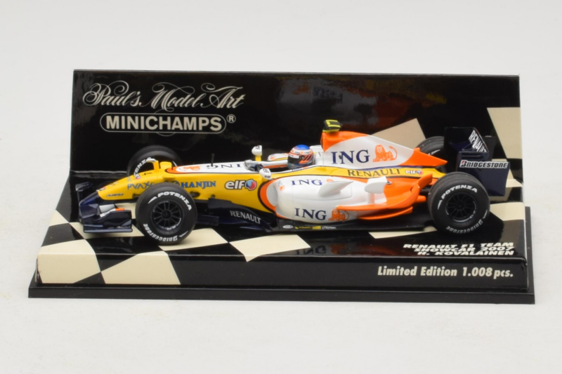 Renault R27 #4 H. Kovalainen Renault F1 Team Showcar 2007 Minichamps 1:43 400070074 Fém