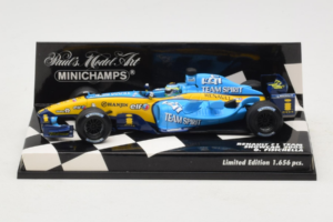 Renault R25 #6 G. Fisichella Renault F1 Team Showcar 2005 Minichamps 1:43 400050076 Fém