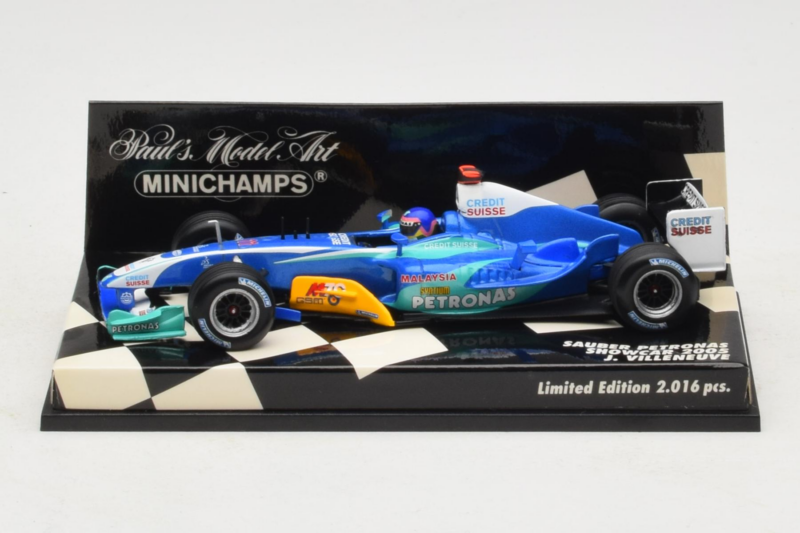 Sauber C24 Petronas #11 J. Villeneuve Sauber Petronas F1 Team Showcar 2005 Minichamps 1:43 400050081 Fém