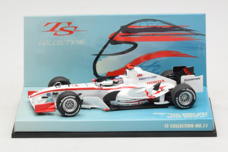 Super Aguri SA05 Honda #22 T. Sato 1st GP Bahrain 2006 Minichamps 1:43 518064322 Fém