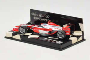 Super Aguri SA08 Honda #18 T. Sato F1 2008 Minichamps 1:43 400080018 Fém – 3. kép a 5-ből