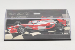 Super Aguri SA08 Honda #18 T. Sato F1 2008 Minichamps 1:43 400080018 Fém – 4. kép a 5-ből