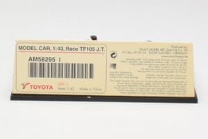 Toyota TF105 #16 J. Trulli F1 2005 Minichamps 1:43 AM58295 Fém – 5. kép a 5-ből