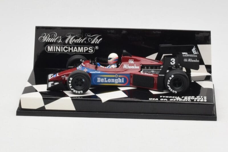Tyrrell Ford 012 #3 M. Brundle Detroit GP USA 1984 Minichamps 1:43 400840003 Fém