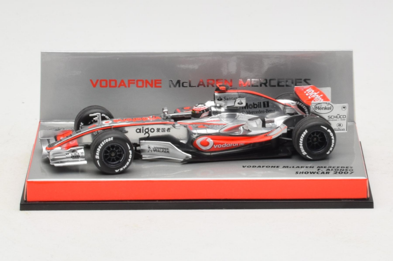 McLaren MP4-22 Mercedes #1 F. Alonso Vodafone McLaren Showcar F1 2007 Minichamps 1:43 533074371 Fém