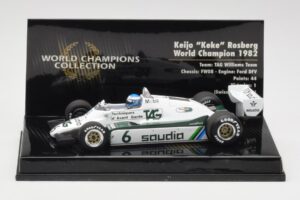 Williams FW08 #6 K. Rosberg F1 World Champion 1982 Minichamps 1:43 436820106 Fém