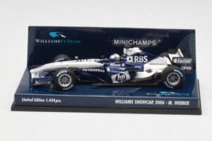 Williams FW28 M. Webber Showcar F1 2006 Minichamps 1:43 400060079 Fém