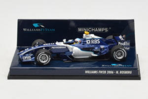 Williams FW28 Cosworth #10 N. Rosberg Williams F1 Team 2006 Minichamps 1:43 400060010 Fém