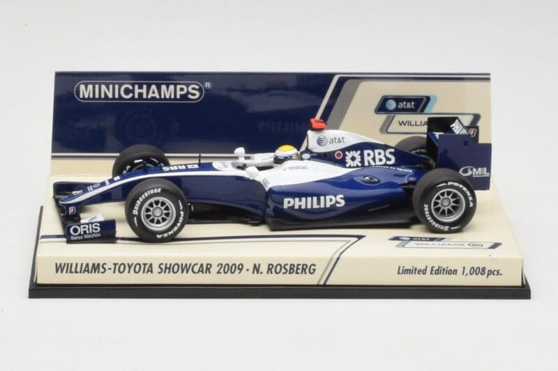 Williams FW31 N. Rosberg F1 Showcar 2009 Minichamps 1:43 400090086 Fém
