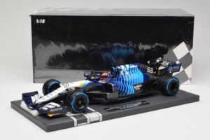 Williams FW43B Mercedes #63 G. Russell Belgian GP 2021 Minichamps 1:18 117211363 Gyanta – 7. kép a 7-ből