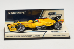 Williams FW29 Toyota A. Wurz Williams F1 Team Showcar 2007 Minichamps 1:43 400070087 Fém