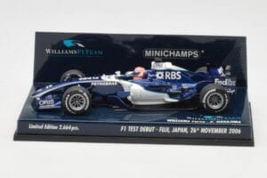 Williams FW28 Toyota K. Nakajima F1 Test Debut 2006 Minichamps 1:43 400060135 Fém