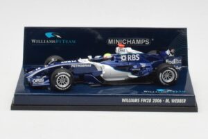 Williams FW28 Toyota #7 M. Webber F1 2006 Minichamps 1:43 400060009 Fém