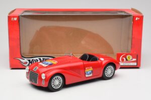 Ferrari 166 MM Barchetta Piros Hot Wheels 1:18 B6054 Fém – 8. kép a 8-ből