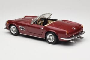 Ferrari 250 GT California Spider LWB Sötétvörös Hot Wheels 1:18 25727 Fém – 7. kép a 8-ből