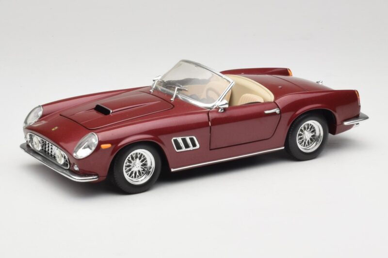 Ferrari 250 GT California Spider LWB Sötétvörös Hot Wheels 1:18 25727 Fém