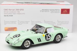 Ferrari 250 GTO #15 S. Moss / G. Hill Goodwood 1962 CMC 1:18 M-247 Fém – 6. kép a 6-ből