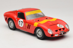 Ferrari 250 GTO #17 Bburago Sammlerborse Piros Bburago 1:18 3007-P1 Fém – 6. kép a 8-ből