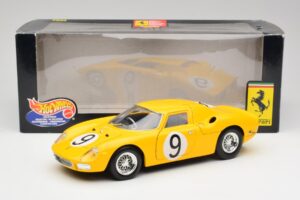 Ferrari 250 LM #21 M. Gregory / J. Rindt NART 24 Hours of Le Mans Winner 1965 Hot Wheels 1:18 25729 Fém – 8. kép a 8-ből