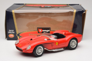 Ferrari 250 Testa Rossa #14 Piros Replacement Box 1957 Bburago 1:18 3007-R1 Fém – 8. kép a 8-ből
