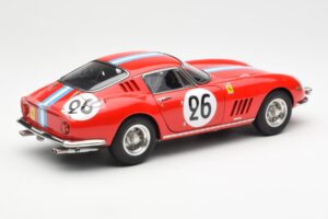 Ferrari 275 GTB Competizione #26 G. Biscaldi / A. de Bourbon Team Hugus 24 Hours of Le Mans 1966 CMC 1:18 M-199 Fém – 2. kép a 6-ből