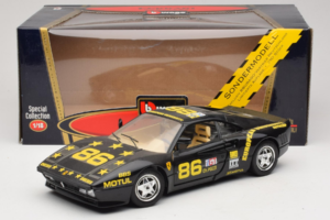 Ferrari 288 GTO #86 Fekete Limitált Kiadás 1984 Bburago 1:18 3027-B1 Fém – 8. kép a 8-ből