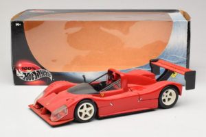 Ferrari 333 SP Piros Fehér Felnikkel Hot Wheels 1:18 29230 Fém – 8. kép a 8-ből