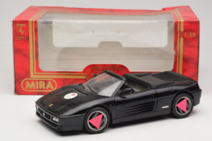 Ferrari 348 Spider Fekete Mira 1:18 6181 Fém – 8. kép a 8-ből