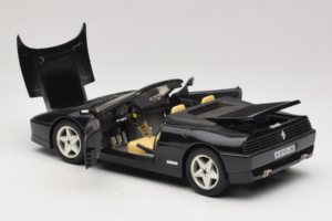 Ferrari 348 Spider Fekete Ezüst Felnikkel Mira 1:18 6918 Fém – 5. kép a 8-ből