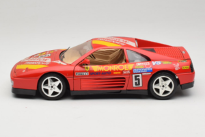 Ferrari 348 TB #5 Monroe Piros 1989 Bburago 1:18 3039-M1 Fém – 4. kép a 8-ből