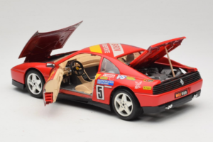 Ferrari 348 TB #5 Monroe Piros 1989 Bburago 1:18 3039-M1 Fém – 5. kép a 8-ből