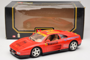 Ferrari 348tb Pirelli Piros Bburago 1:18 3039-P2 Fém – 8. kép a 8-ből