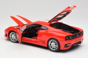 Ferrari 360 Challenge Stradale Piros Hot Wheels 1:18 C0407 Fém – 5. kép a 8-ből