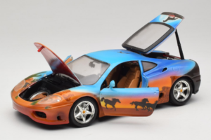 Ferrari 360 Modena Bracio Gotz Running Horses Livery Bburago 1:18 3358-B1 Fém – 2. kép a 8-ből
