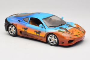 Ferrari 360 Modena Bracio Gotz Running Horses Livery Bburago 1:18 3358-B1 Fém – 6. kép a 8-ből