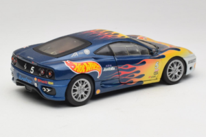 Ferrari 360 Modena Challenge #5 Hot Wheels Purple Fire Livery 1999 Bburago 1:18 29619 Fém – 3. kép a 8-ből