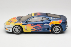 Ferrari 360 Modena Challenge #5 Hot Wheels Purple Fire Livery 1999 Bburago 1:18 29619 Fém – 4. kép a 8-ből