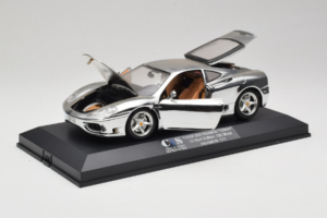 Ferrari 360 Modena Chrome Silver Limitált Kiadás Exclusive Cars 1:18 EC004 Fém – 3. kép a 9-ből