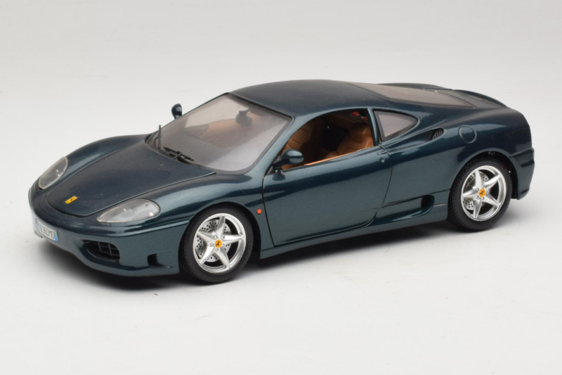 Ferrari 360 Modena Sötétzöld Metál Bburago 1:18 3358-G2 Fém