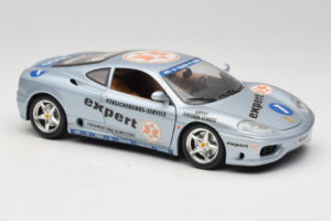 Ferrari 360 Modena Expert #1 Ezüst Bburago 1:18 3348-S1 Fém – 6. kép a 8-ből