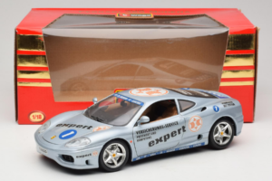 Ferrari 360 Modena Expert #1 Ezüst Bburago 1:18 3348-S1 Fém – 8. kép a 8-ből