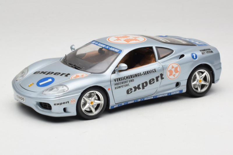 Ferrari 360 Modena Expert #1 Ezüst Bburago 1:18 3348-S1 Fém