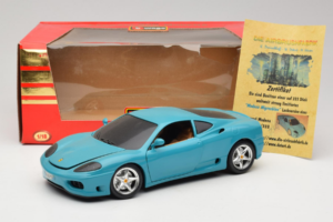 Ferrari 360 Modena Migros Limitált Kiadás 333 db Kék Bburago 1:18 3358-G1 Fém – 8. kép a 8-ből