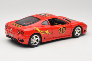 Ferrari 360 Modena #10 5 Jahre IG Bburago Piros Bburago 1:18 3358-P2 Fém – 3. kép a 8-ből