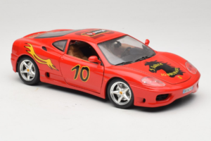 Ferrari 360 Modena #10 5 Jahre IG Bburago Piros Bburago 1:18 3358-P2 Fém – 6. kép a 8-ből