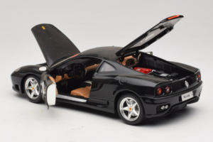 Ferrari 360 Modena #14 Fekete Limitált Kiadás Bburago 1:18 3368-B1 Fém – 5. kép a 8-ből