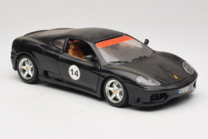 Ferrari 360 Modena #14 Fekete Limitált Kiadás Bburago 1:18 3368-B1 Fém – 6. kép a 8-ből