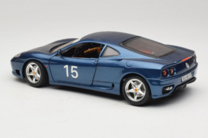 Ferrari 360 Modena #15 Limitált Kiadás Kék Metál Bburago 1:18 3358-F1 Fém – 7. kép a 8-ből