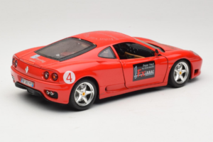 Ferrari 360 Modena Bevro International #4 Limitált Kiadás 111 db Piros Bburago 1:18 3358-P1 Fém – 3. kép a 8-ből