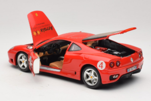 Ferrari 360 Modena Bevro International #4 Limitált Kiadás 111 db Piros Bburago 1:18 3358-P1 Fém – 5. kép a 8-ből